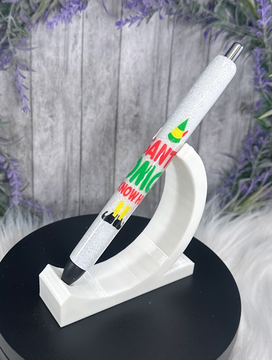Handmade Elf glitter pen with free refill