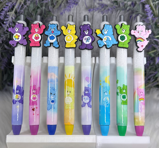 Custom Order Handmade Care Bear Pens