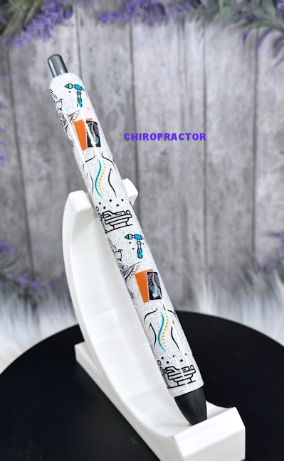 Handmade Chiropractor glitter pen with free refill