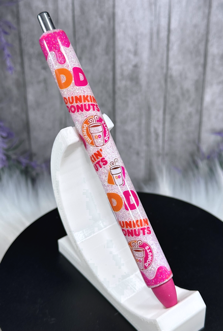 Handmade Dunkin Donuts glitter pen with free refill
