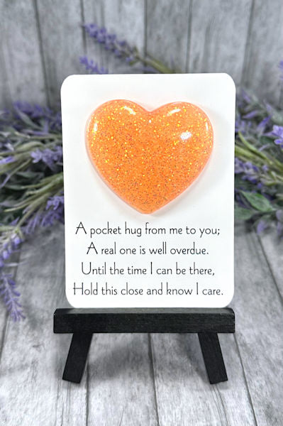 Handmade Pocket Hug Bright Peach