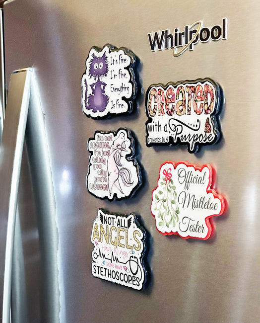 2 inch Cat Mom Magnet