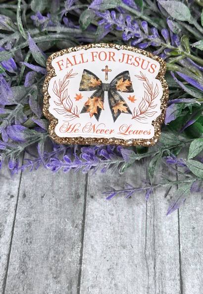 2 inch Fall for Jesus Magnet