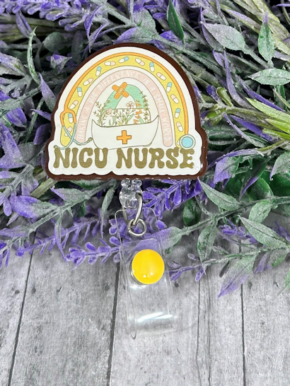Handmade NICU Nurse Badge Reel
