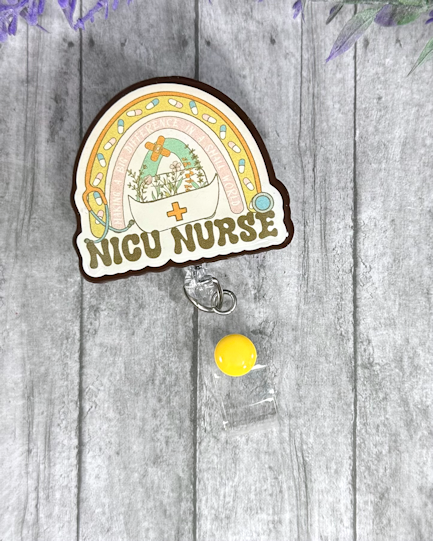 Handmade NICU Nurse Badge Reel