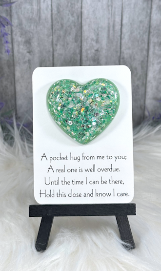 Handmade Pocket Hug Medium Green