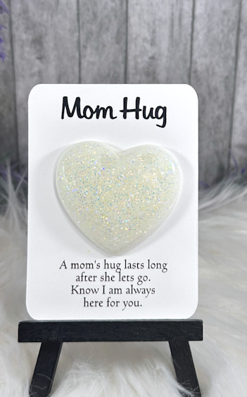 Handmade Pocket Hug White Holographic