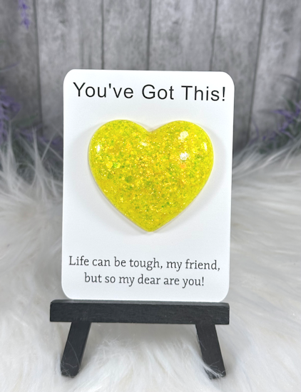 Handmade Pocket Hug Bright Yellow