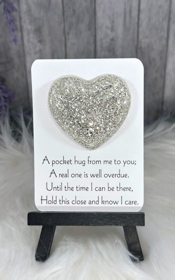 Handmade Pocket Hug Silver