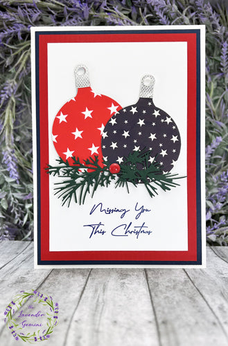 Handmade Soldier Military Christmas Ornaments Card