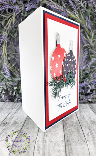 Handmade Soldier Military Christmas Ornaments Card