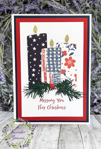 Handmade Soldier Military Candles Christmas Card 2