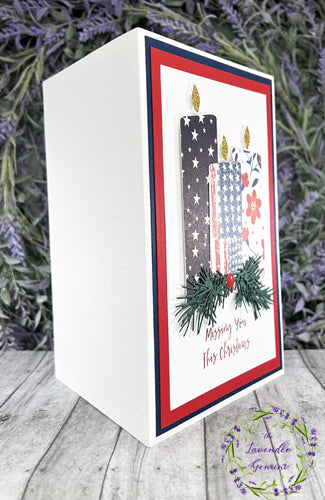 Handmade Soldier Military Candles Christmas Card 2