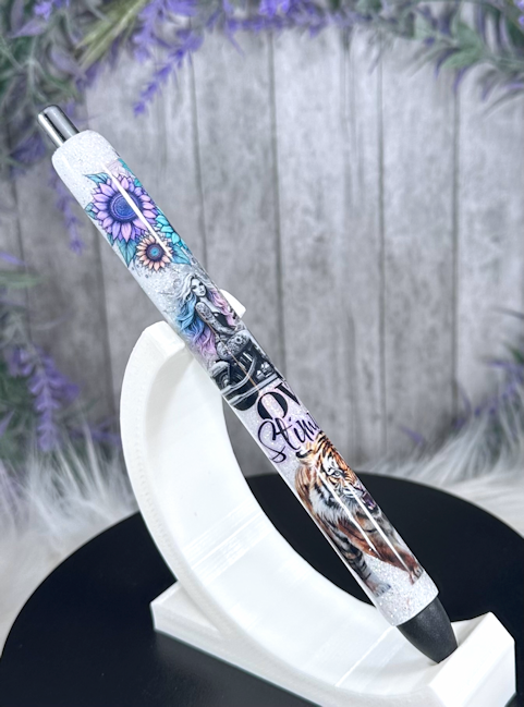 Handmade Overstimulated glitter pen with free refill