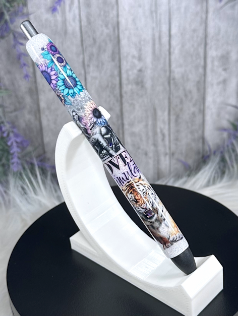 Handmade Overstimulated glitter pen with free refill