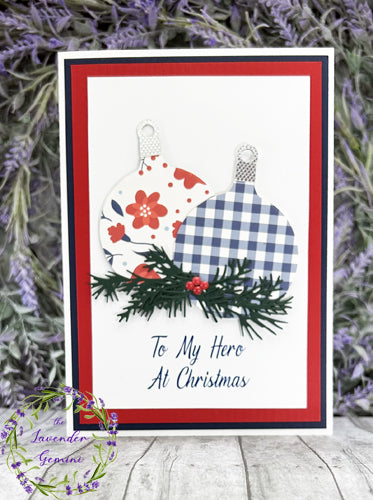 Handmade Soldier Military Christmas Ornaments Card 2