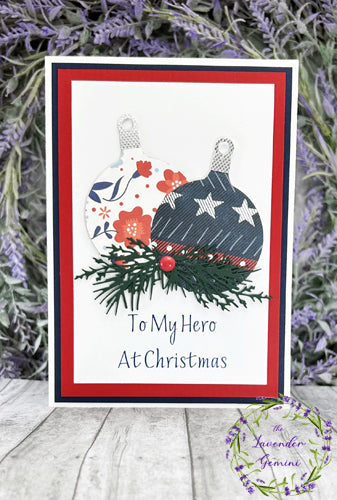 Handmade Soldier Military Christmas Ornaments Card 3