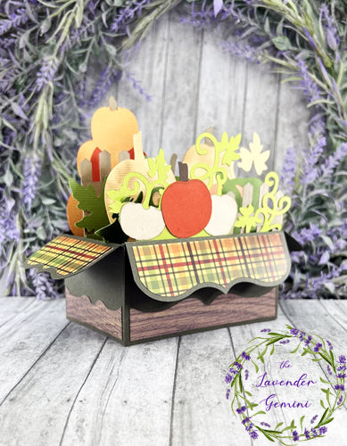 Handmade 3D Fall Pumpkins Thanksgiving card