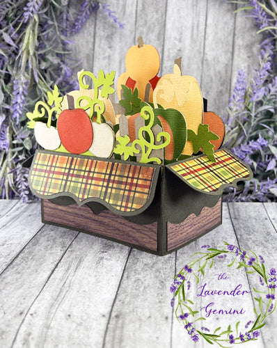 Handmade 3D Fall Pumpkins Thanksgiving card