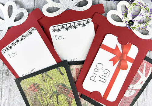 Handmade  Holiday Christmas gift card holders 2