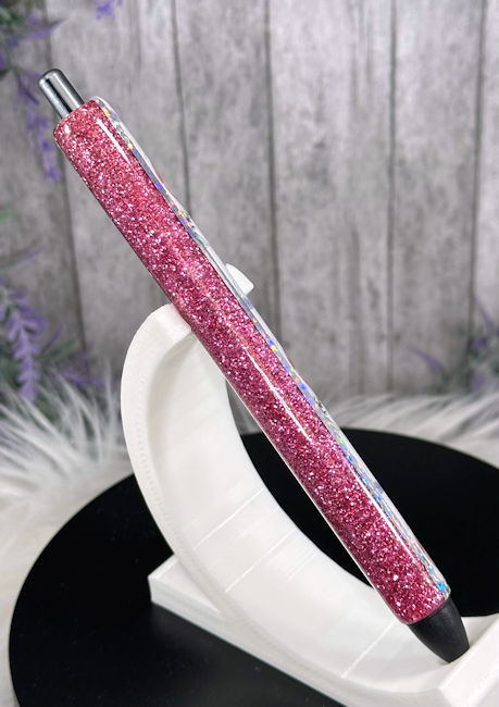 Handmade BOHO Highland Cows glitter pen with free refill 2