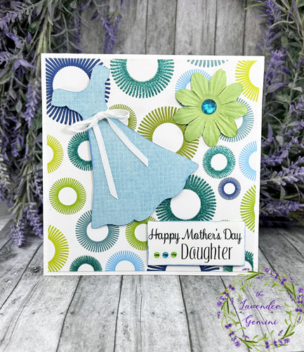 Handmade Happy Mother's Day Daughter Dress Card