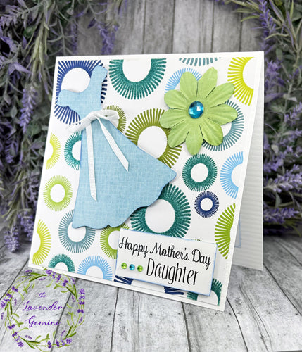 Handmade Happy Mother's Day Daughter Dress Card