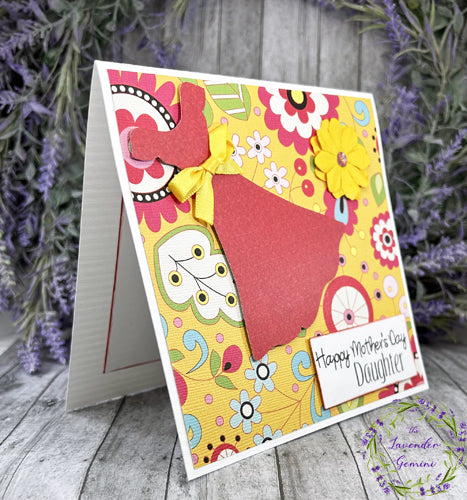 Handmade Happy Mother's Day Daughter Dress Card 2