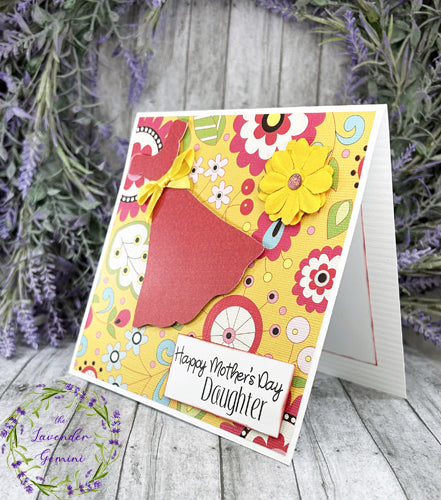 Handmade Happy Mother's Day Daughter Dress Card 2