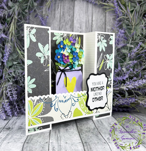 Handmade 3D Multi Color Mother's Day flowers card