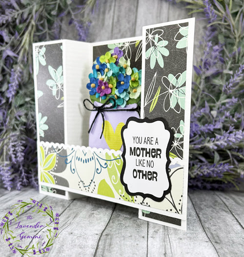 Handmade 3D Multi Color Mother's Day flowers card