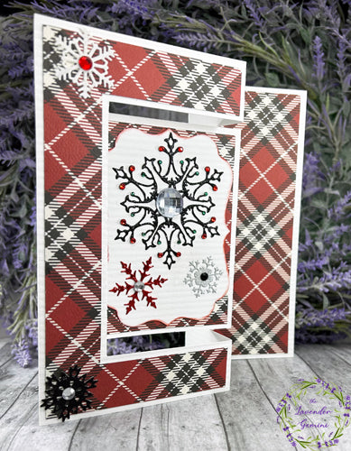 Handmade 3D Snowflakes Christmas Shutter Card