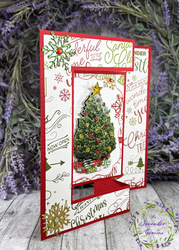 Handmade 3D Christmas Tree Christmas Shutter Card