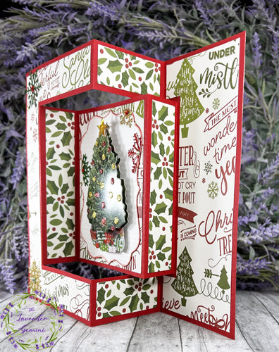 Handmade 3D Christmas Tree Christmas Shutter Card