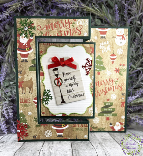 Handmade 3D Merry Christmas Shutter Card