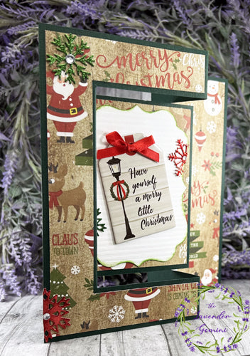 Handmade 3D Merry Christmas Shutter Card