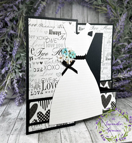 Handmade 3D Bride and Groom wedding card