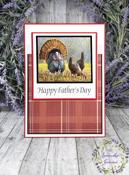 Handmade Father's Day Turkey card