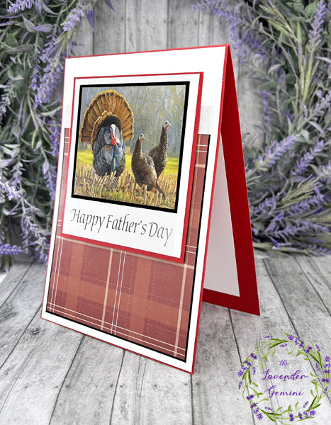 Handmade Father's Day Turkey card