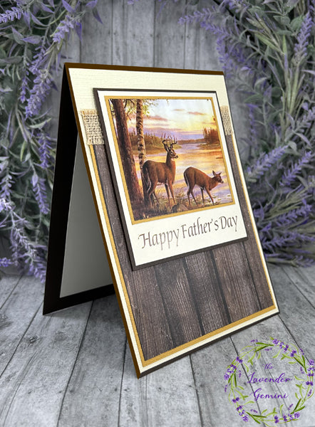 Handmade Father's Day Deer card