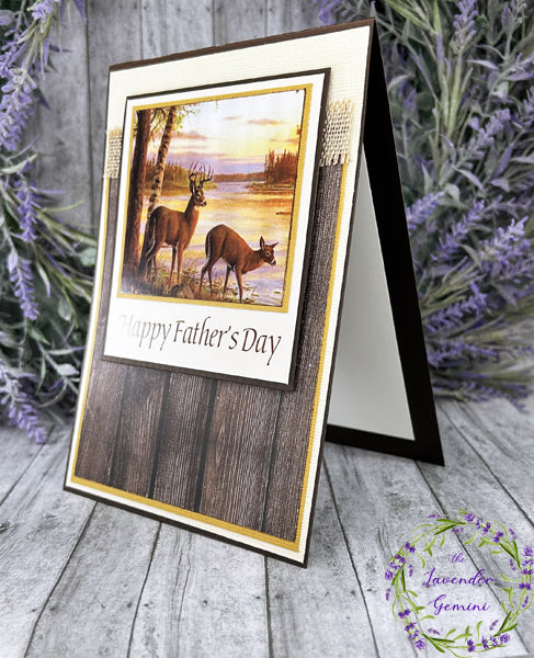 Handmade Father's Day Deer card