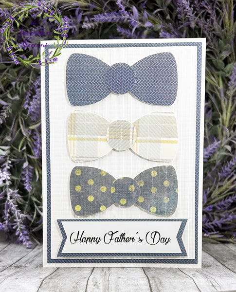 Handmade Father's Day  bowties card