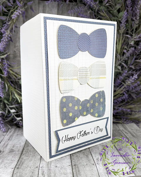 Handmade Father's Day  bowties card