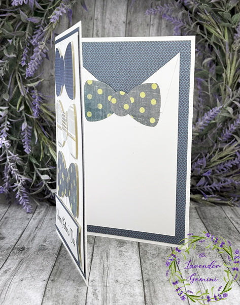 Handmade Father's Day  bowties card