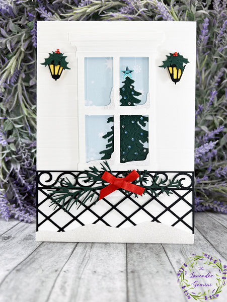 Handmade Christmas Window Christmas Card