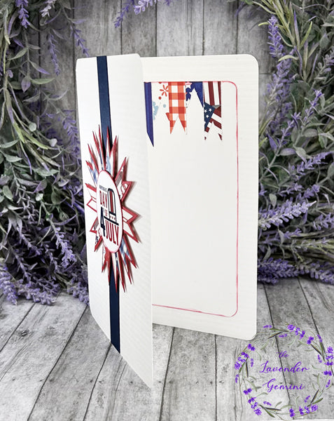 Handmade 4th of July Card Blue