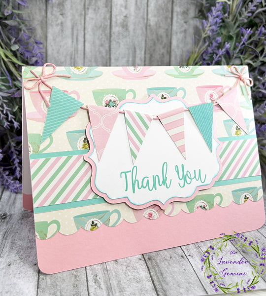 Handmade Thank you banner Card