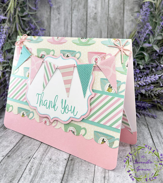 Handmade Thank you banner Card