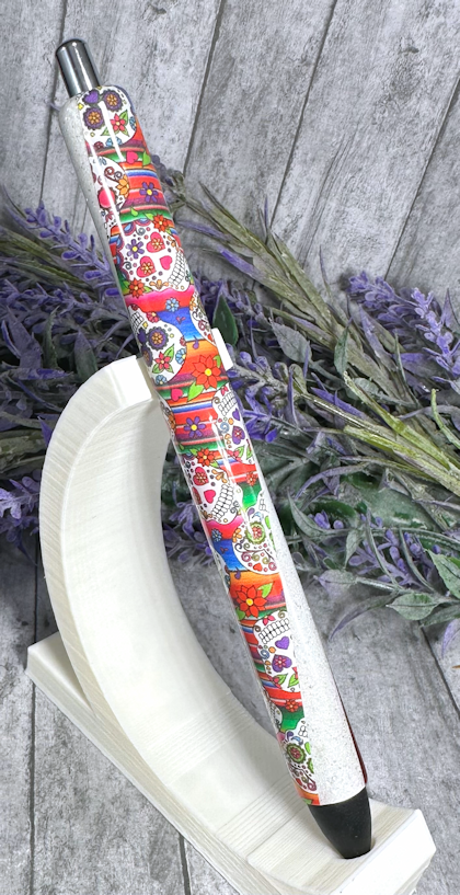 Handmade Sugar Skulls glitter pen with free refill 4