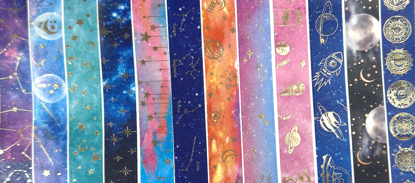 Handmade Starry Sky glitter pen with free refill